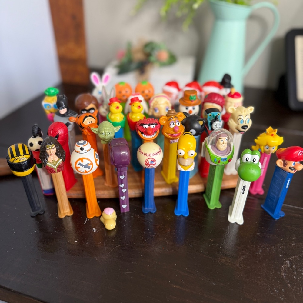 Pez Dispensers Mixed Lot of 36 Candy  Duplicates Holiday Star Wars Vintage Mario